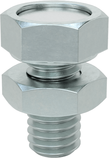 Dişli Saplamalı Kapalı Neodim Mıknatıs, 4 mm Kalınlık, 10 mm Dış Çap