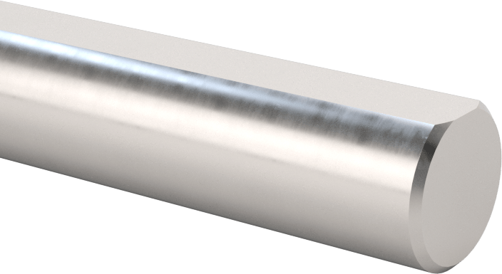 D-Profil Döner Mil, 1045 Karbon Çelik, 10 mm Çap, 1200 mm Uzunluk