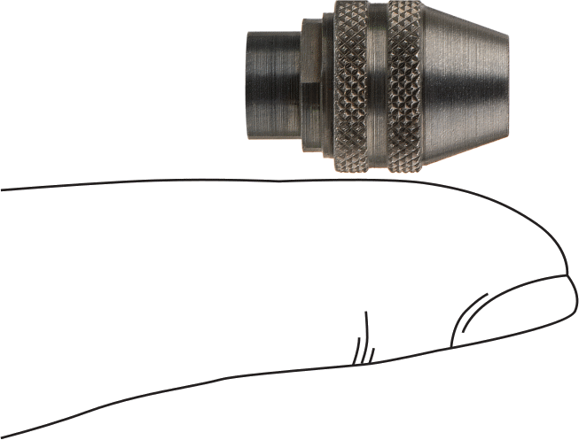 Dremel için Anahtarsız Mandren, 1/32"-1/8" Şaft için