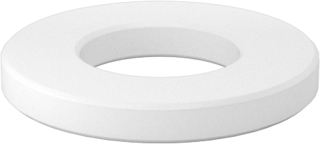 Kuru Çalışan Baskı Rulmanı, 6 mm Mil Çapı için, 12mm Dış Çap, 1.5 mm Kalınlık, Asetal Plastik