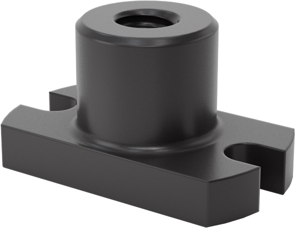 Ultra Hassas Kılavuz Vida için M4 x 1 mm Diş Boyutuna Sahip PEEK Flanşlı Somun — M4, 1 mm, Somun