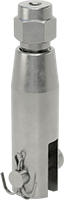 Kaldırma için Plug-Lock Tel Halat Bağlantı Parçası, Çelik, Çatal Uç