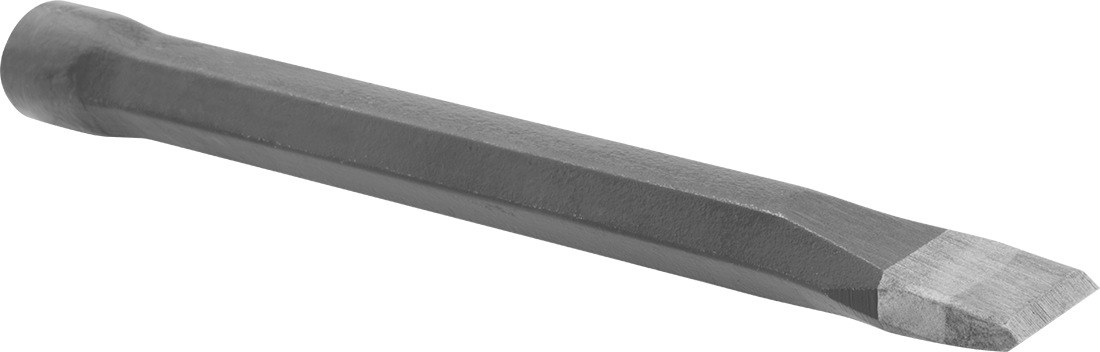 Metal için Pürüzsüz Saplı Keski, Büyük Boy Uçlu, 1/4" Bıçak Genişliği