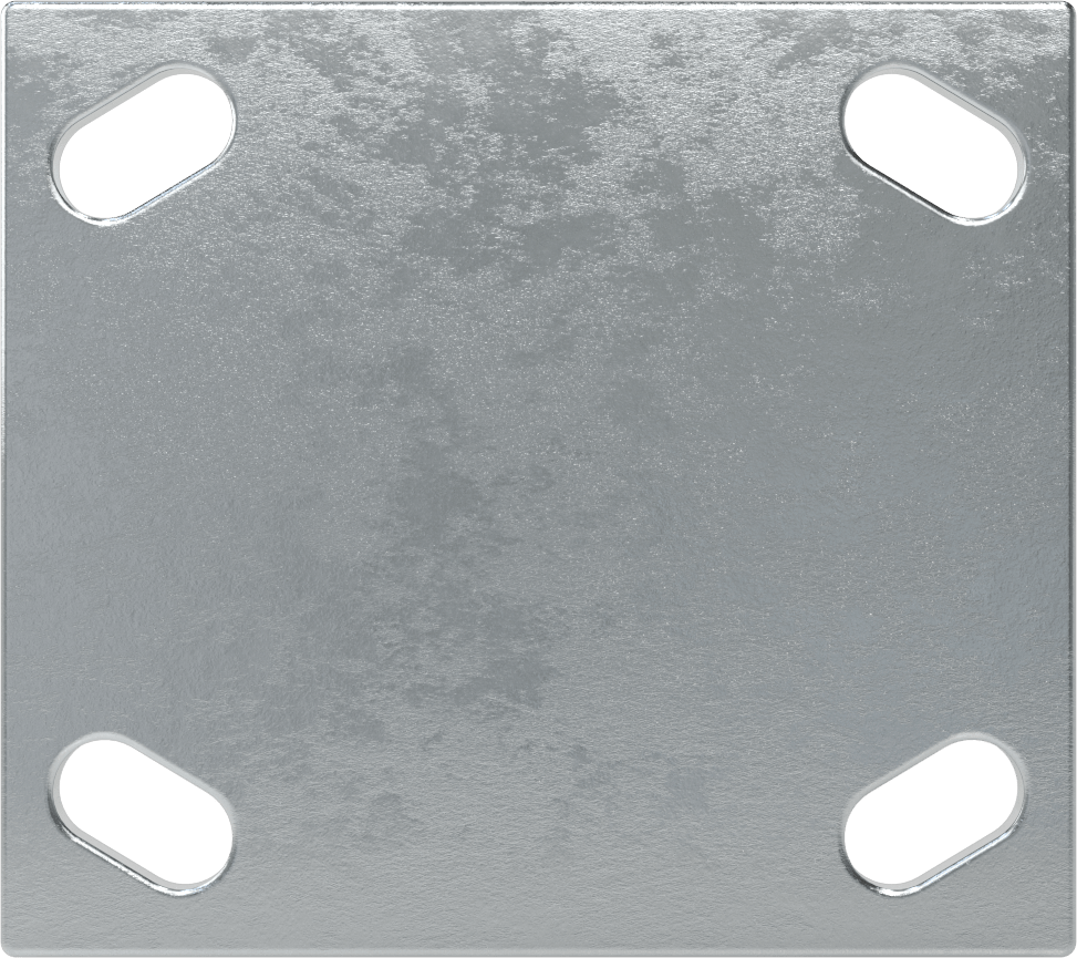 4-1/2" x 4" Montaj Plakalı Samson Tekerlek, 3-1/4" Çaplı Fenolik Tekerlekli Sert