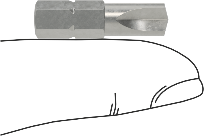 1/4" Kavrama Ucu, 1/4" Altıgen Şaft