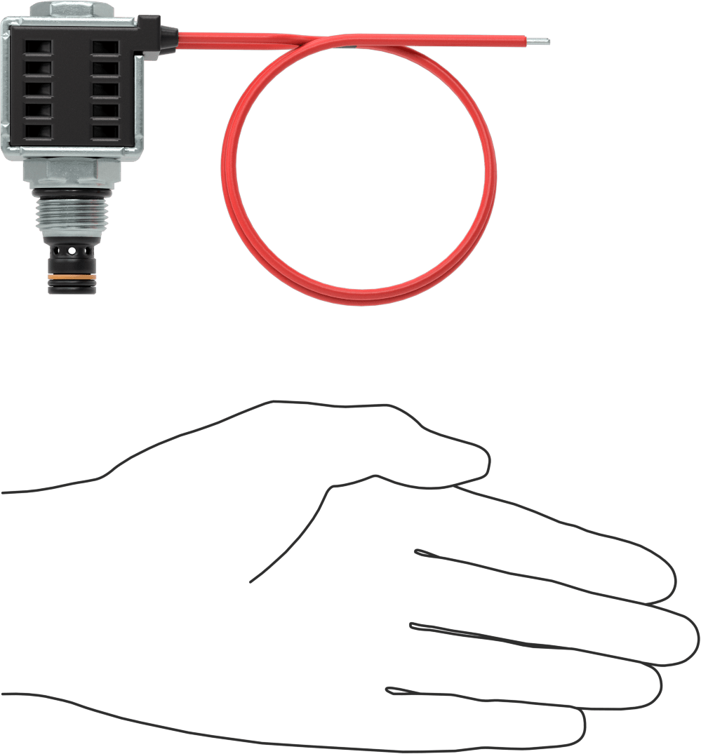 Solenoidle Çalışan Vidalı Hidrolik Vana, Açma/Kapama, Kapalı Konum, 3/4"-16 Diş, 12.0V DC