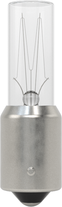 Minyatür Ampul, Bayonet Taban, Tek Temas, Düz Üst, Ticaret #130mb — 130V AC/130V DC, Şeffaf, 130MB