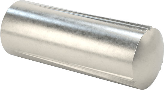 Paslanmaz Çelik Tam Oluklu Pim, 3/32" Çap, 1/4" Uzunluk