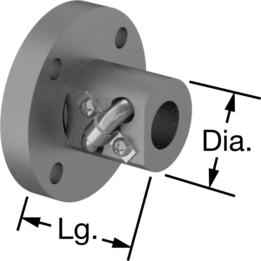 Paslanma ve Aşınmaya Dayanıklı Bilyalı Vida için 3/8"-8 Dişli Flanşlı Top Somunu — 3⁄8"-8, Rulman Somunu, 17-4 PH Stainless Steel, Stainl…
