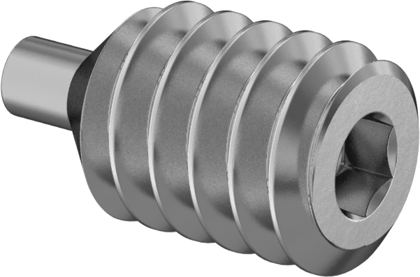 18-8 Paslanmaz Çelik Pirinç Uçlu Setskur, 2-56 Diş, 1/8" Uzunluk