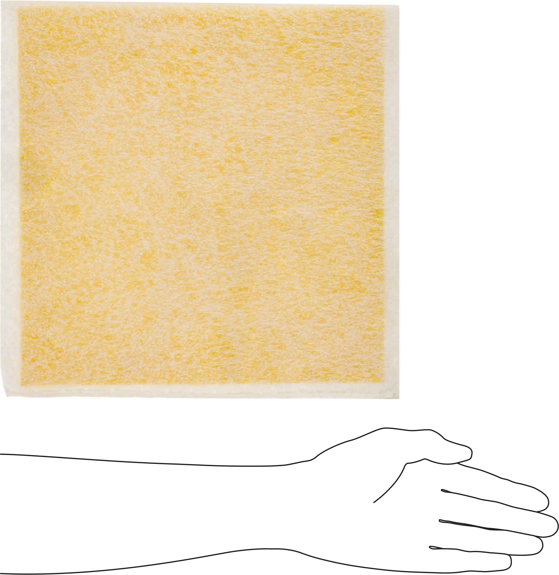 Ağır Kimyasallar için Emici Ped, 12" Genişlik x 12" Uzunluk