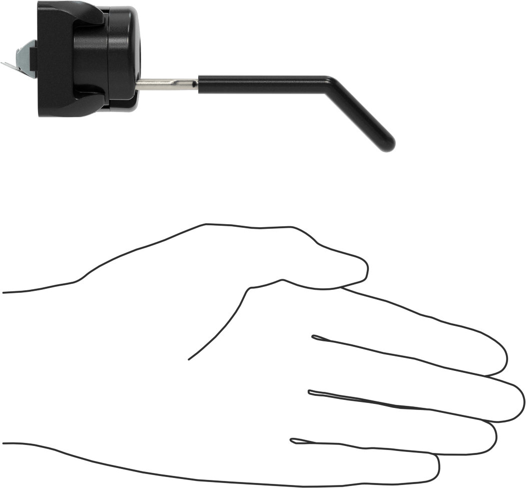 T-Yivli Çerçeve, Kanca Alet Tutucu 1.5 inç ve 40 mm Ray, 4-15/16" Çıkıntı