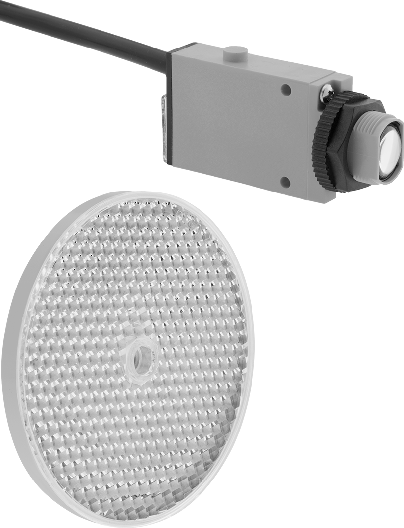 Yerden Tasarruf Sağlayan Fotoelektrik Anahtar, Tel Uçlu, Reflektör — 24V AC to 240V AC, Tel Uçları, Aşındırıcı, Tozlu, Yağlı, Dış Mekan,…
