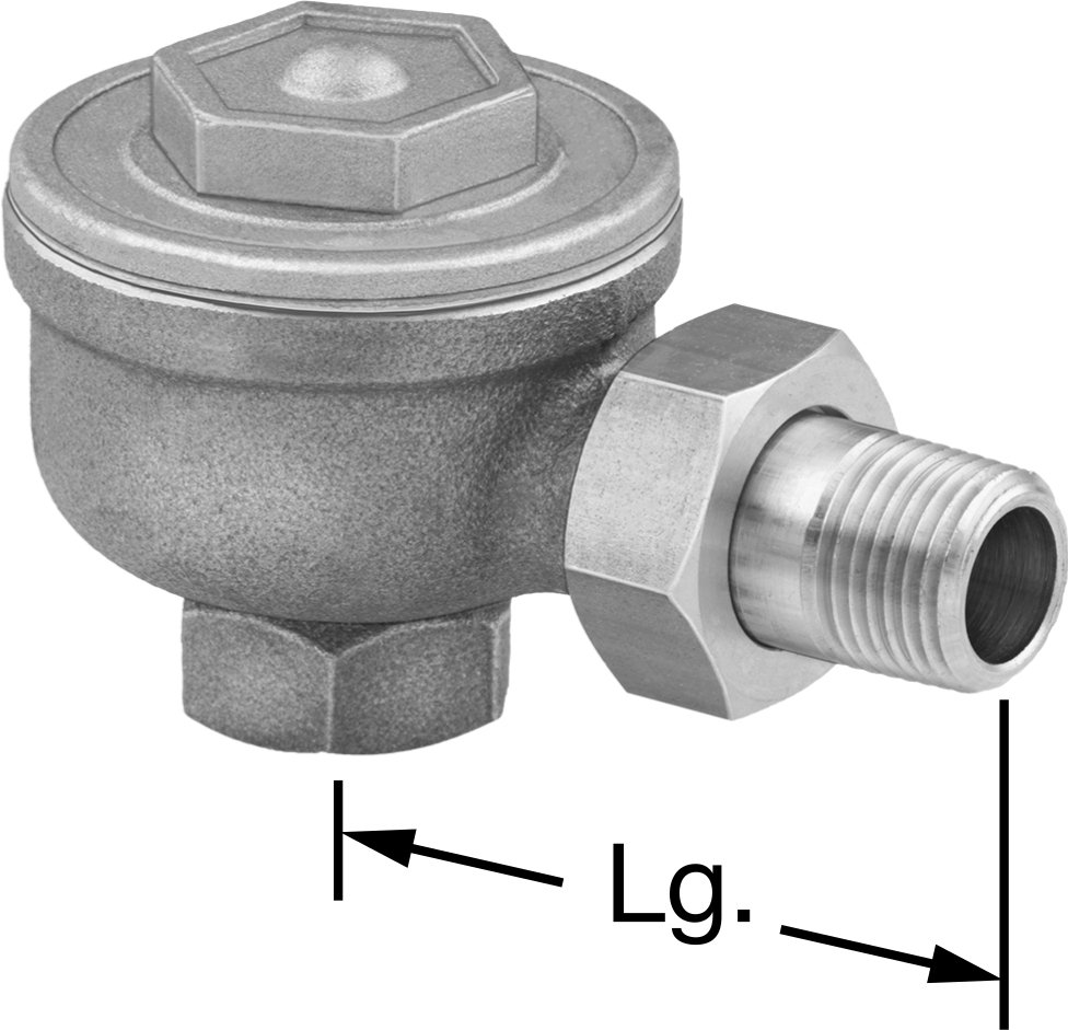 Bronz Buhar Kapanı, 3/4 NPT Erkek x Dişi, 50 Maksimum PSI