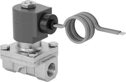 Viton® Contalı 316 Paslanmaz Çelik Solenoid Açma/Kapama Vanası, Soğutucu ve Deterjan için