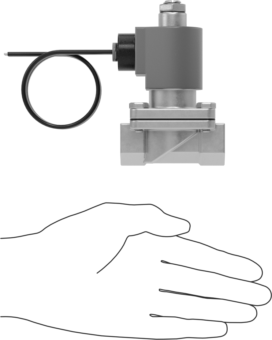 Viton® Contalı Pirinç Solenoid Açma/Kapama Vanası, Soğutucu ve Deterjan için, Açık, 24V AC, 1/2 NPT Dişi