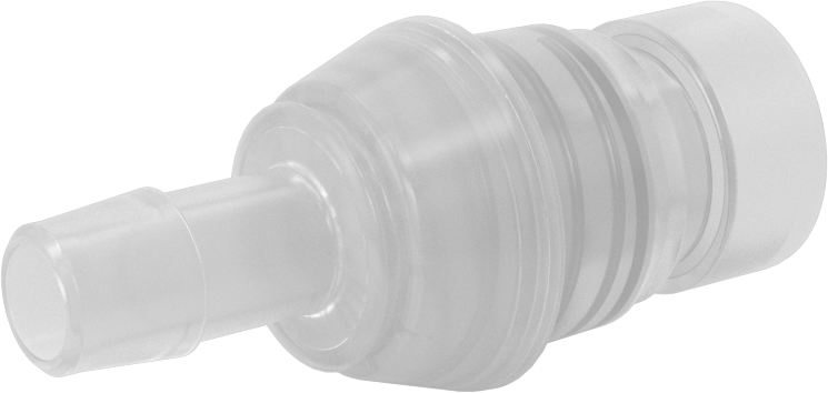 Hava ve Su için Yüksek Akışlı Hızlı Bağlantı Tüp Bağlantısı, Polipropilen Plastik Tapa, 1/2" Boru İç Çapı için, 1/2 Kaplin Boyutu
