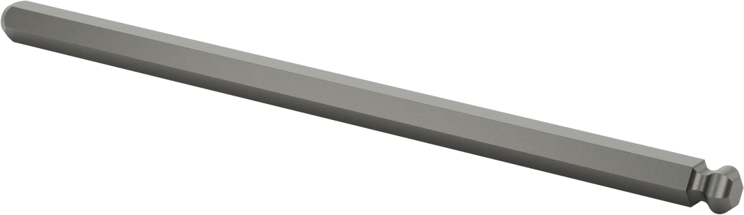 Bilyalı Uçlu Tornavida Mili, 3/8" Altıgen Ölçü, 8-1/4" Toplam Uzunluk — 3⁄8", Bilye, Mil
