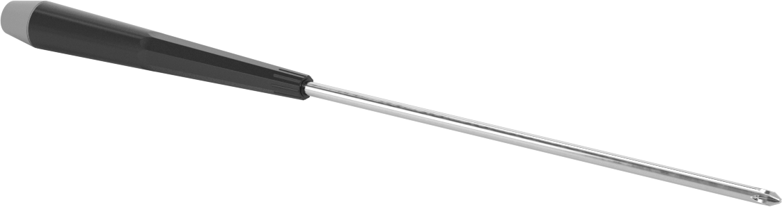 Hassas Kontrollü Tornavida, Krom Kaplı Çelik, 1 numaralı Phillips, 10-1/4" Toplam Uzunluk — No. 1, Sürücü, Standart