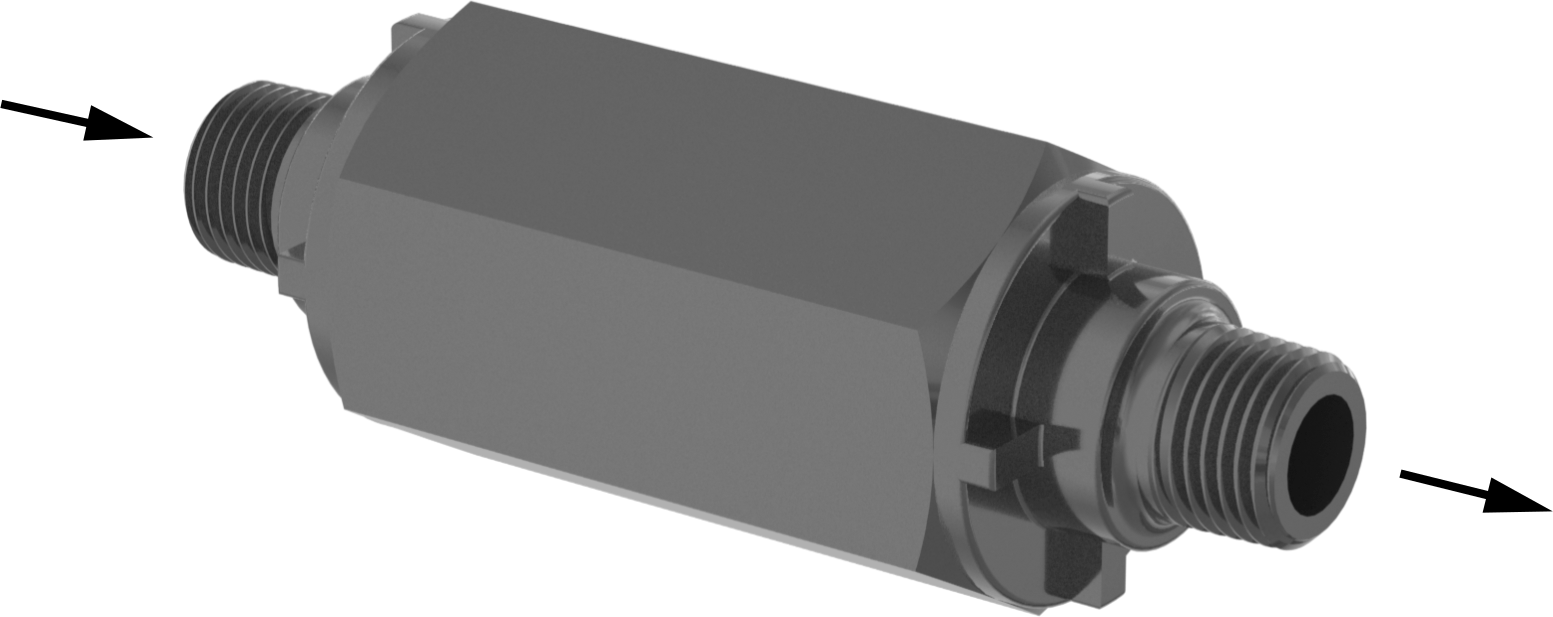 Connector, Male Outlet × Male Outlet