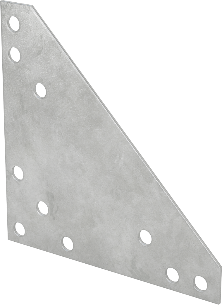 Cıvatalı Çerçeveleme için Montaj Delikli 304 Paslanmaz Çelik 90 Derece Braket — 304 Stainless Steel, Stainless Steel, Yüzey Braketi, 0.08"