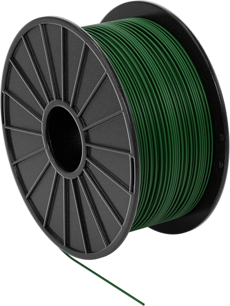 Kolay Baskı 3D Yazıcı Filamenti, Pla, Mat Yeşil, 1.75 mm Çap, 1000 G