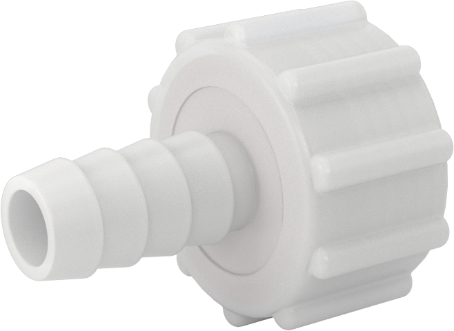 Plastik Bahçe Hortumu Bağlantı Parçası, 1/2" Hortum İç Çapı x 3/4 GHT Dişi için Tırnaklı Adaptör