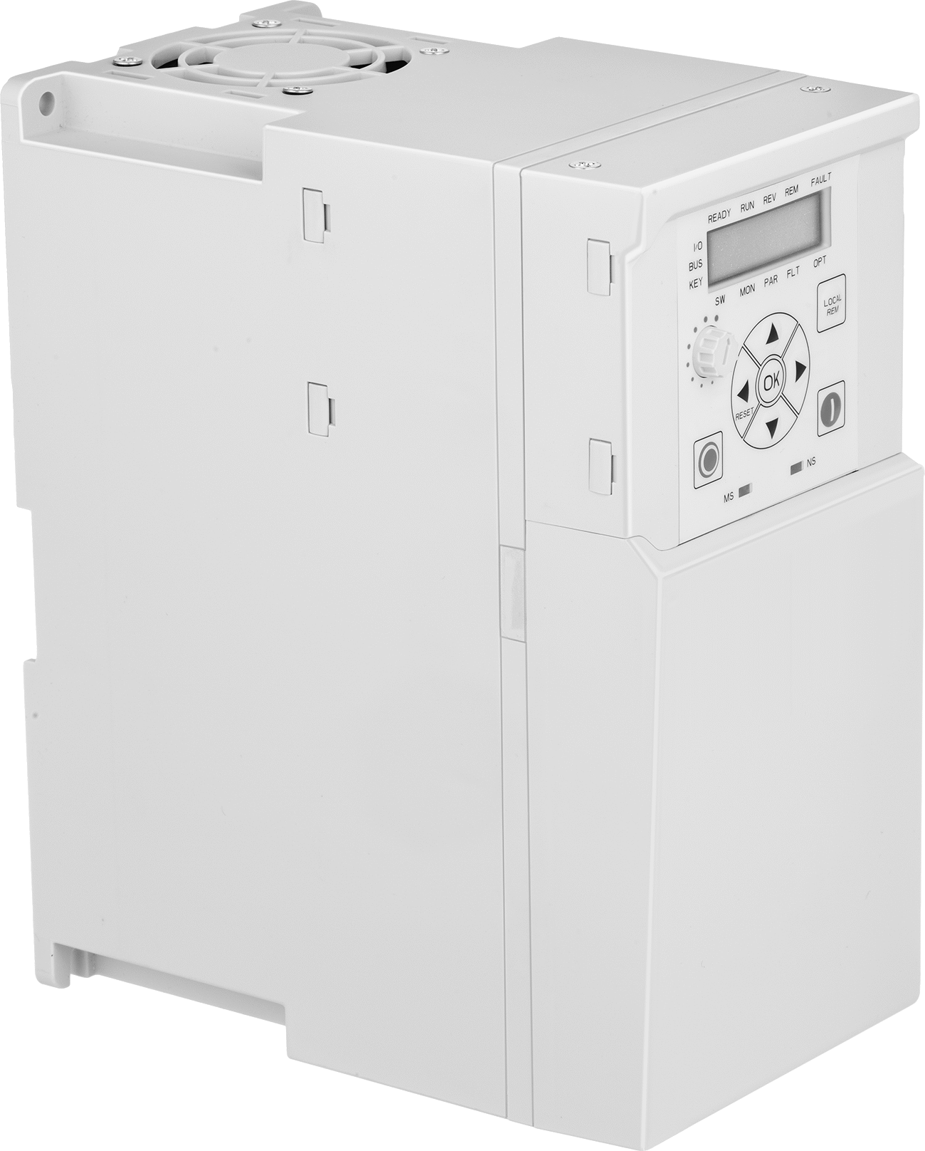 Programlanabilir 3 Fazlı AC Motor Hız Kontrolü, DIN Rayı Montajı, 1 hp için 100-120V AC 1 Fazlı Giriş