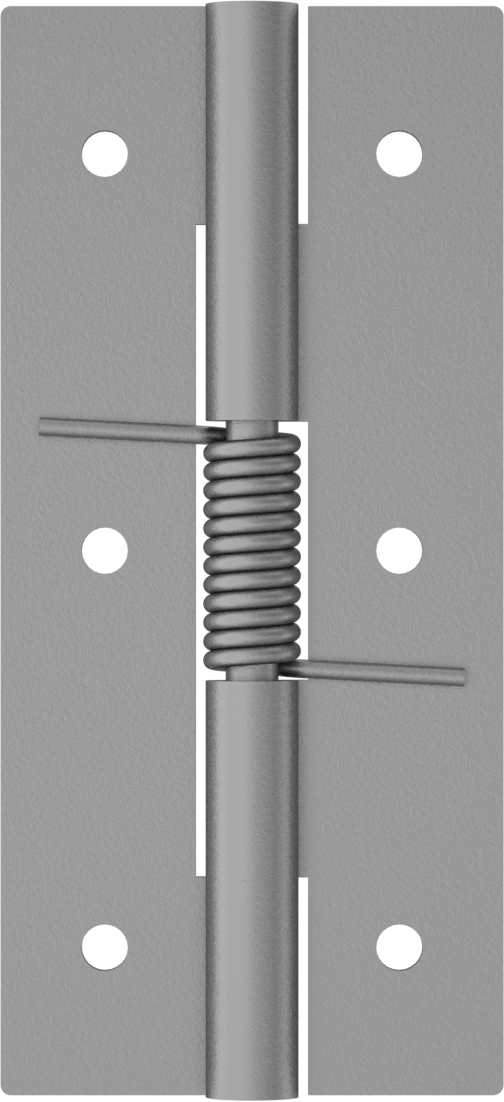 Yaylı Menteşe, Delikli, Kendinden Kapanan, Çelik, 3-1/4" x 3/4" Kapı Kanadı