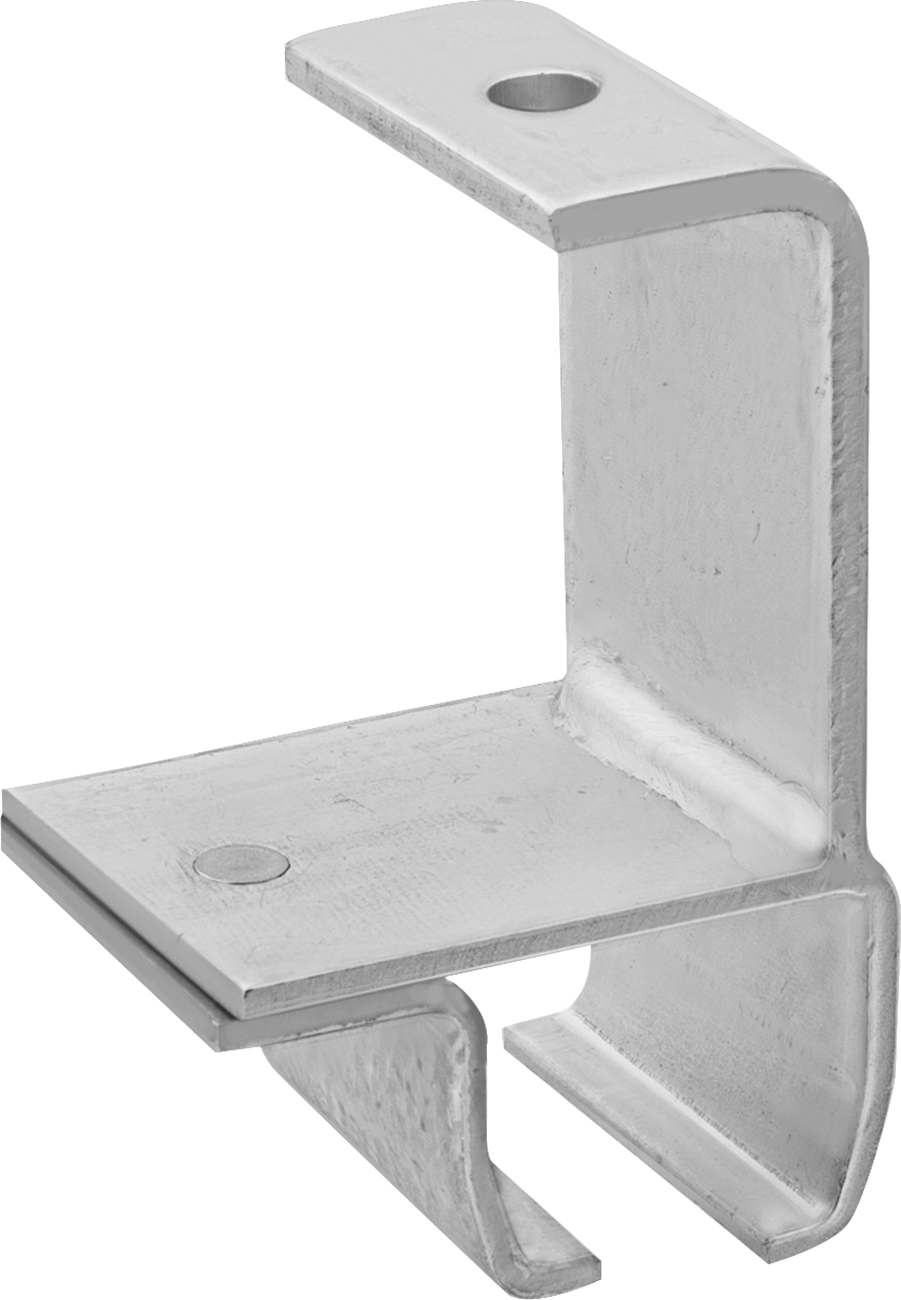 100 lb. Kapasiteli Kapılar için Asma Destek Braketi, Perdeler ve Şerit Kapılar — Braket, 100 lb., Curtains, Doors, Strip Doors