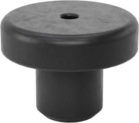 3/16" İç Çap için SBR İçi Boş İtmeli Tamponlar, 1/2" Dış Çap