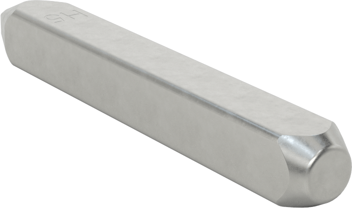 Denetim Sembolü Çelik Damga, Sembol H5, 1/8" Karakter Yüksekliği