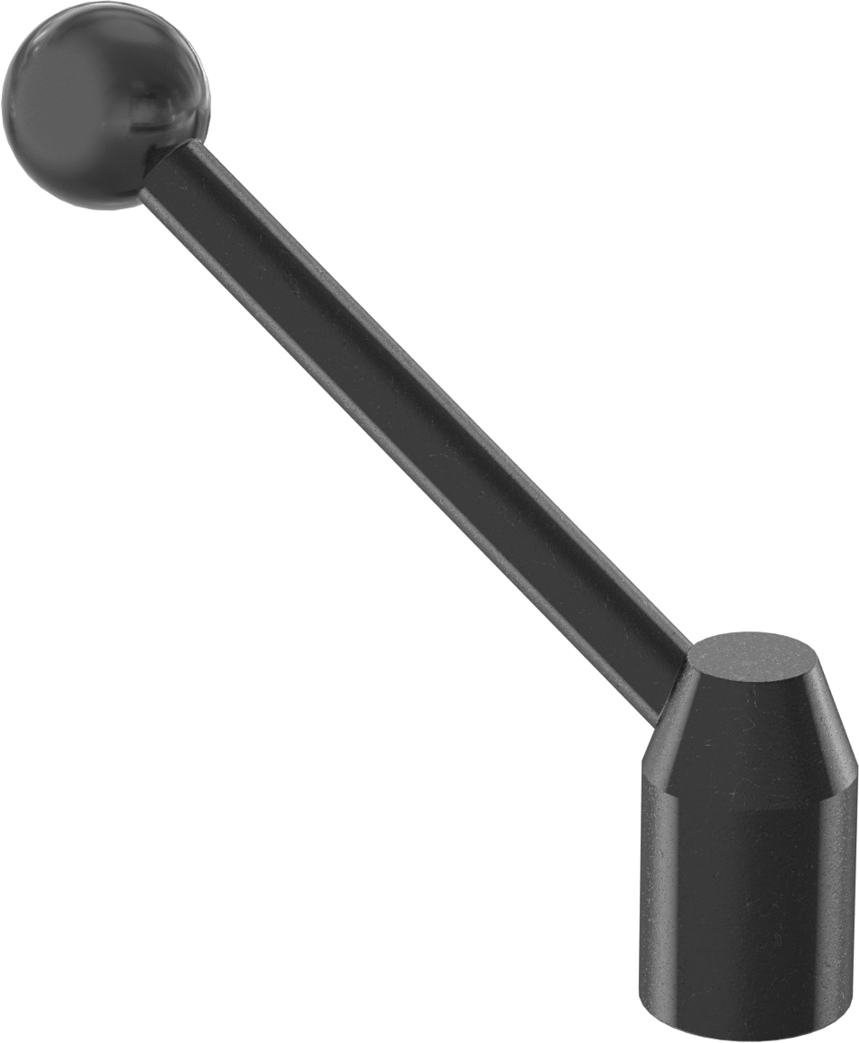 Çelik Ayarlanabilir Tutamak, 5/8"-11 Dişli Delikli, 4-1/16" Çıkıntı — Dişli Delik, 5⁄8"-11, 4 5⁄8"
