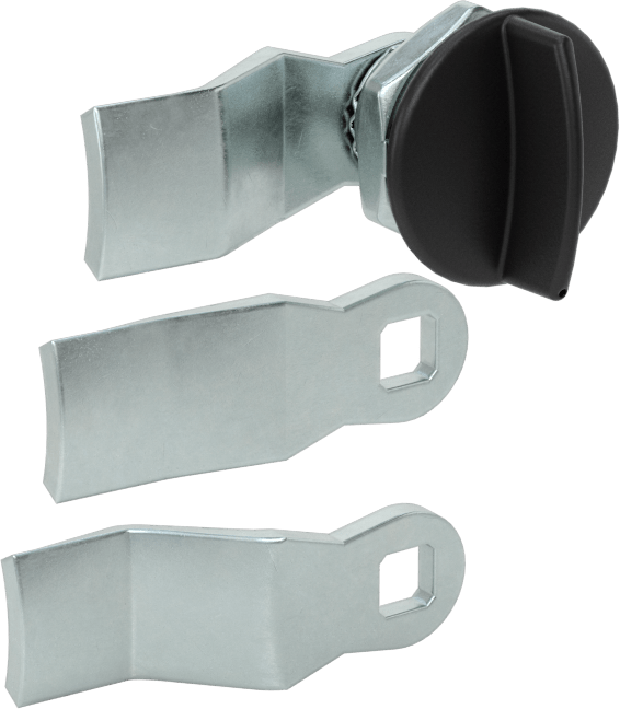 Yıkanabilir Kam Mandalı, 1/8" Kalınlıkta Kanatlı Tutamak, Toz Kaplamalı, 3/16" Maksimum Kalınlık için