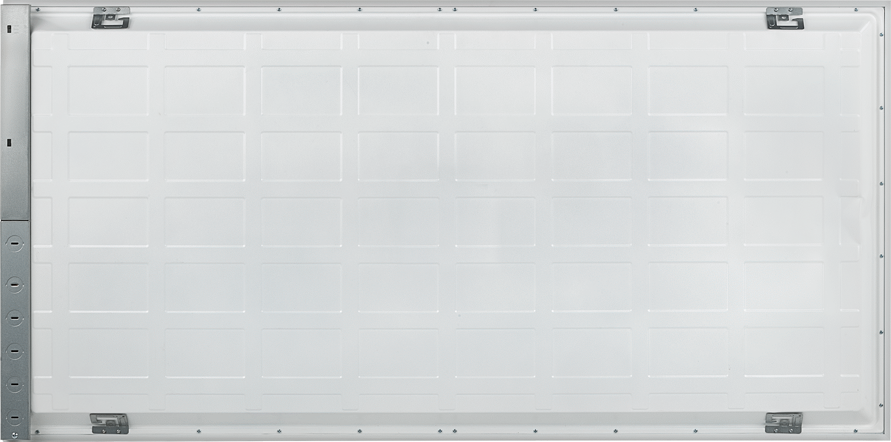 Yerleşik LED'li Gömme Tavan Işığı, Pürüzsüz Akrilik Lens, 48 inç Uzunluk x 24 inç Genişlik x 1-3/4 inç Toplam Yükseklik