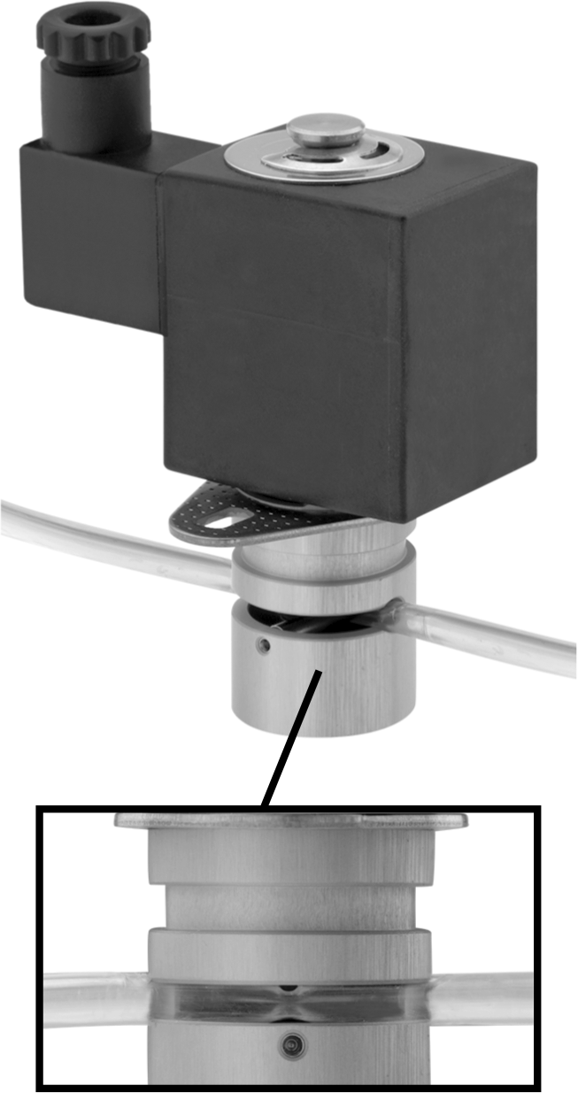 Temassız Solenoid Açma/Kapama Valfi, 12V DC, 1/8" Dış Çap x 1/16" İç Çap Tüp
