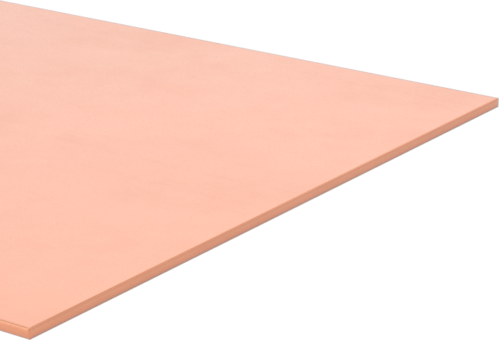 Süper İletken 101 Bakır Levha, 1/8 - 1/4 Sert Temper, 2" x 24", 0.0250 inç Kalınlık