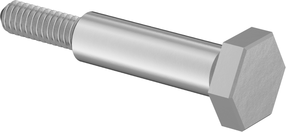 Çelik Altıköşe Başlı Omuzlu Vida, 3/8" Omuz Çapı, 1-5/16" Omuz Uzunluğu, 1/4"-20 Diş