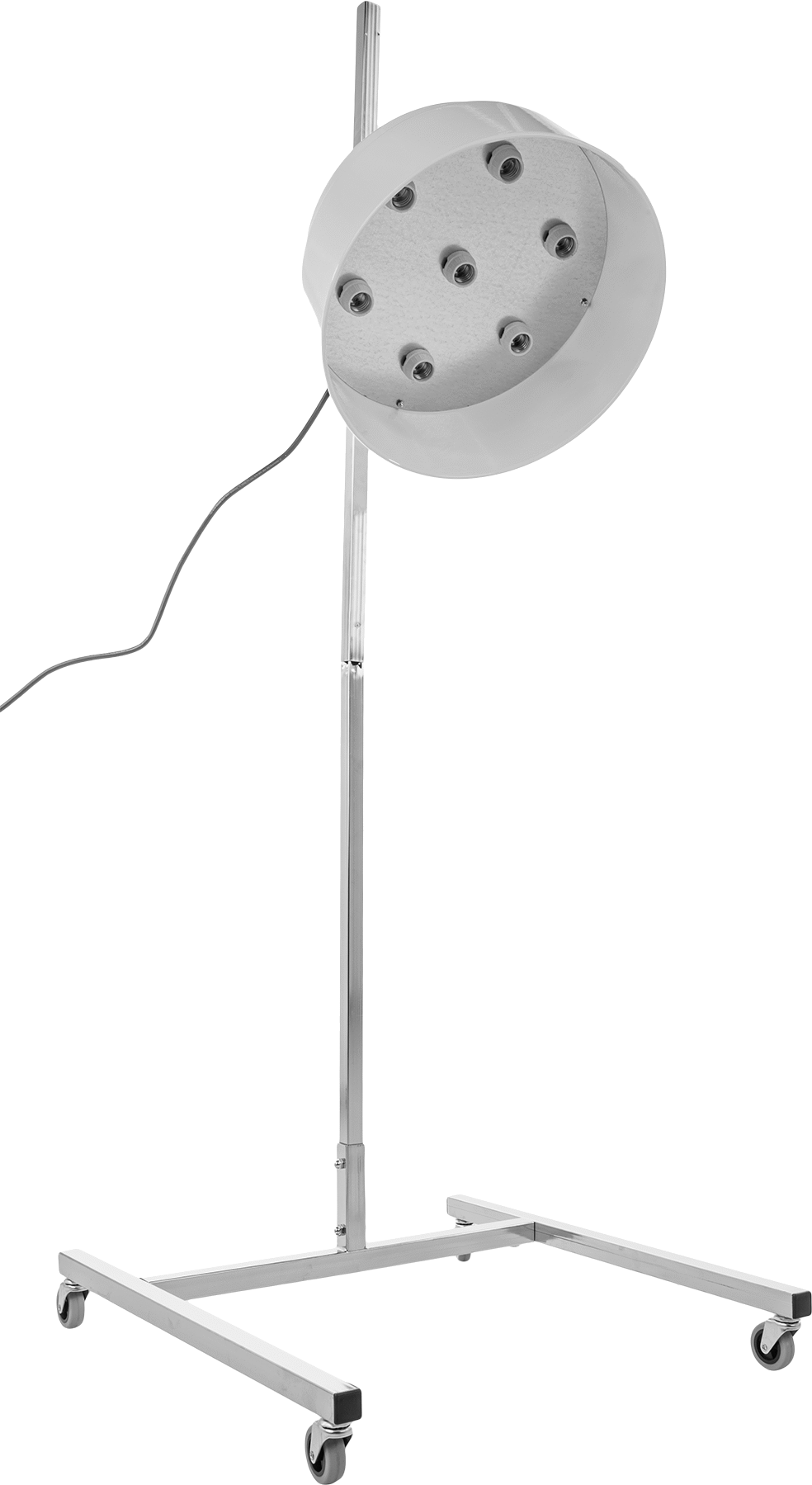 Ayarlanabilir Sıcaklık Ayarlı Mobil Isıtma Lambası, Ampuller Dahil Değildir, 120V AC/DC — 120V AC, 5-15, Ayarlanabilir