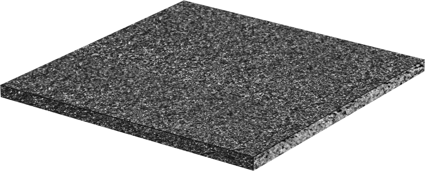 Yüksek Sıcaklık Asit Dirençli Silikon Karbür Seramik Köpük, İnç Başına, 60 Gözenek, 3" x 3" x 1/8"