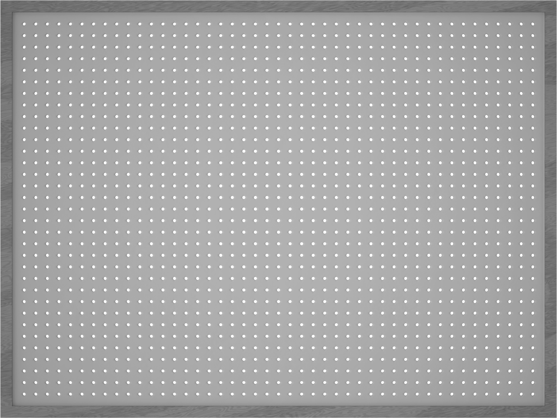Delikli Pano, Meşe Çerçeveli, 48" Genişlik x 36" Yükseklik — 48", Hardboard, Wood, 36"