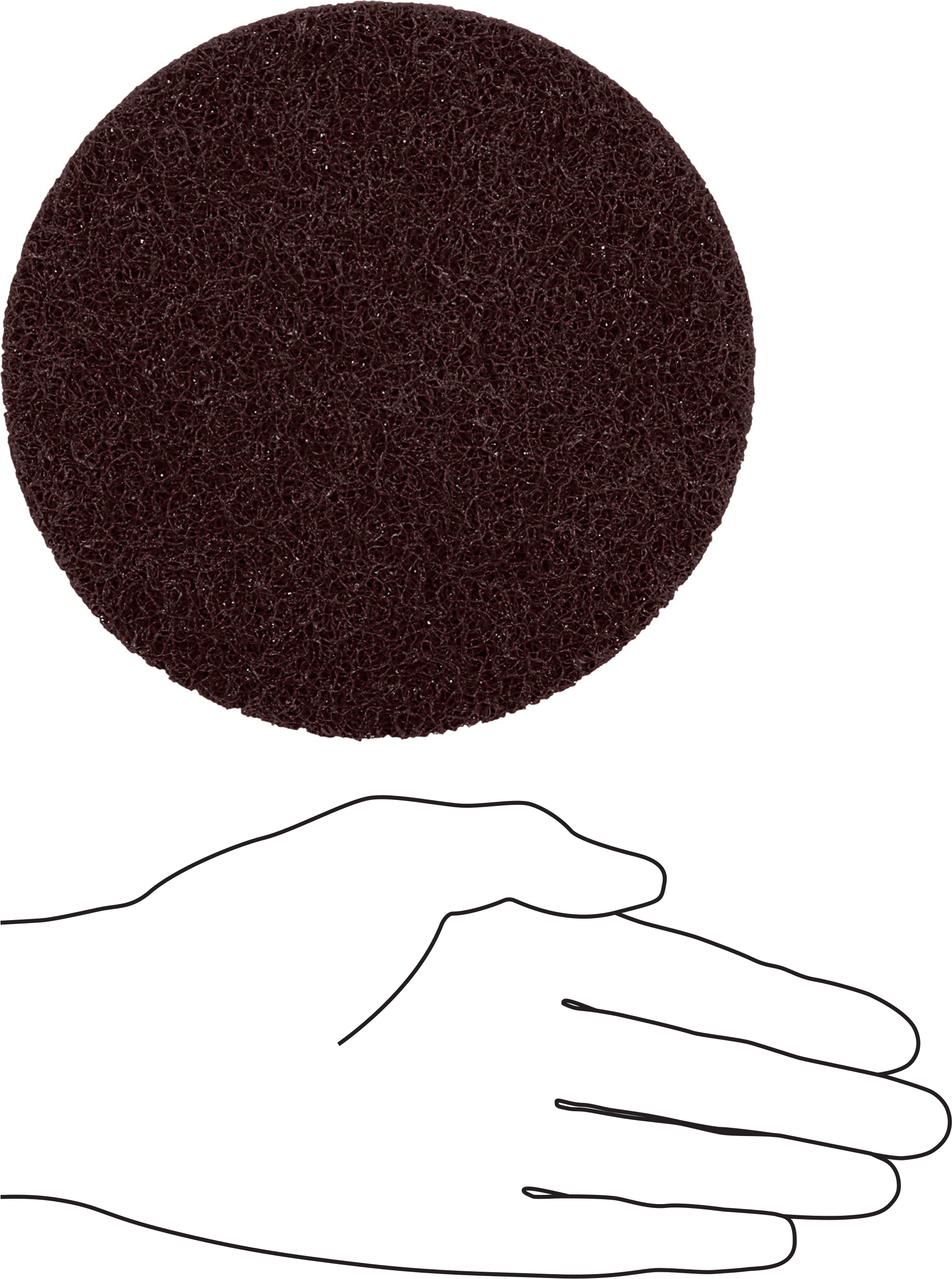 Naylon Örgü Yastıklı Cırt Cırtlı Zımpara Diski, Hızlı Kesim, Kaba, 6" Çap
