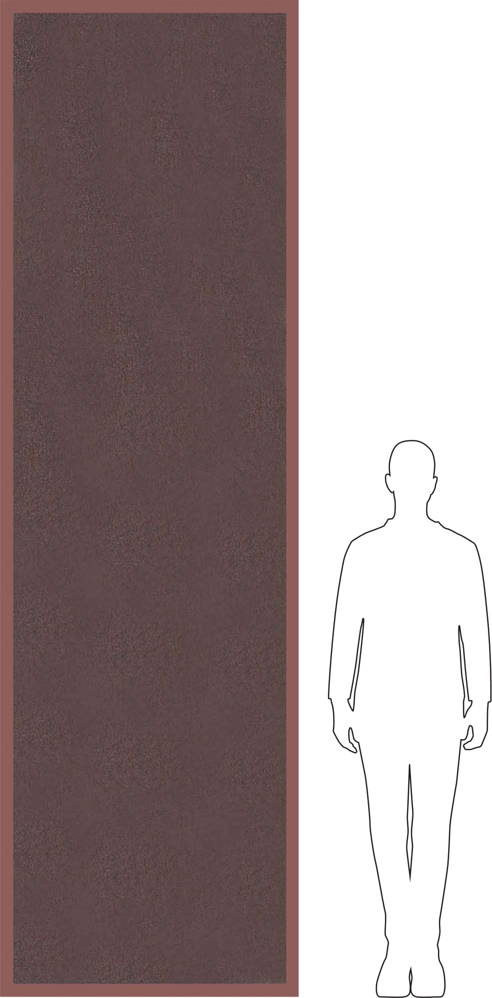 Kumlu Yağ Geçirmez Yorgunluk Önleyici Paspas, 36" x 10'