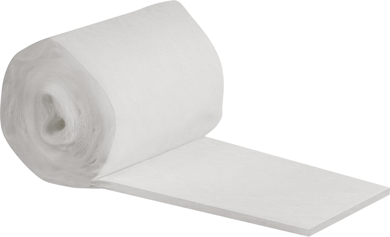 Düşük Verimli Hava Filtresi Ortamı, Fiberglas, 1/2" Kalınlık x 8" Genişlik x 20 Fit Uzunluk Rulo