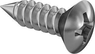 Sac Metal için Oval Başlı Vidalar, Süper Paslanma ve Aşınmaya Dayanıklı 316 Paslanmaz Çelik