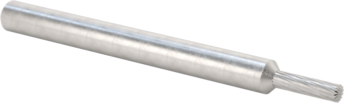1/8" Çaplı Şaftlı Karbür Freze Ucu, Düz Kesici Silindir, Ürün No. Sb-41, Tek Kesim — Silindir, 1⁄8", 1⁄16"