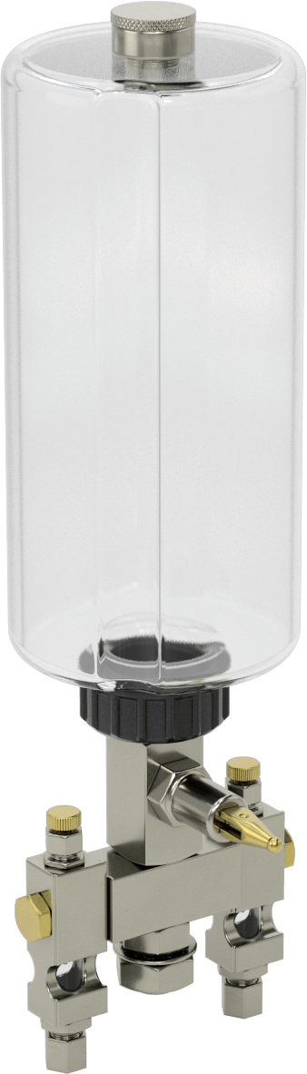 Çoklu Çıkışlı Yağ Dağıtıcı, 2 Çıkış, 1/4" Boru Dış Çapı için, 1 qt. Kapasite