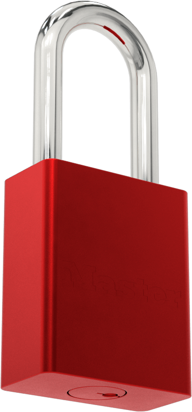 Masif Eloksallı Alüminyum Kilitli Asma Kilit, Aynı Anahtarlı, American Lock 1106, Kırmızı Gövde