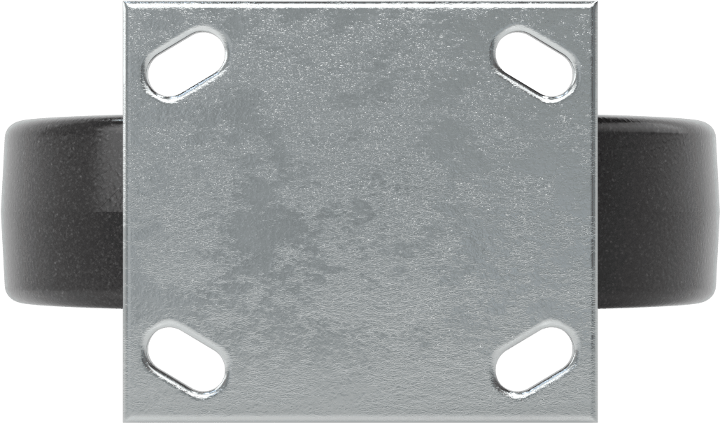 4-1/2" x 4" Plakalı Yüksek Kapasiteli Spartan Tekerlek, 8 inç Çapında Korumalı Rulmanlı Fenolik Tekerlekli Sabit