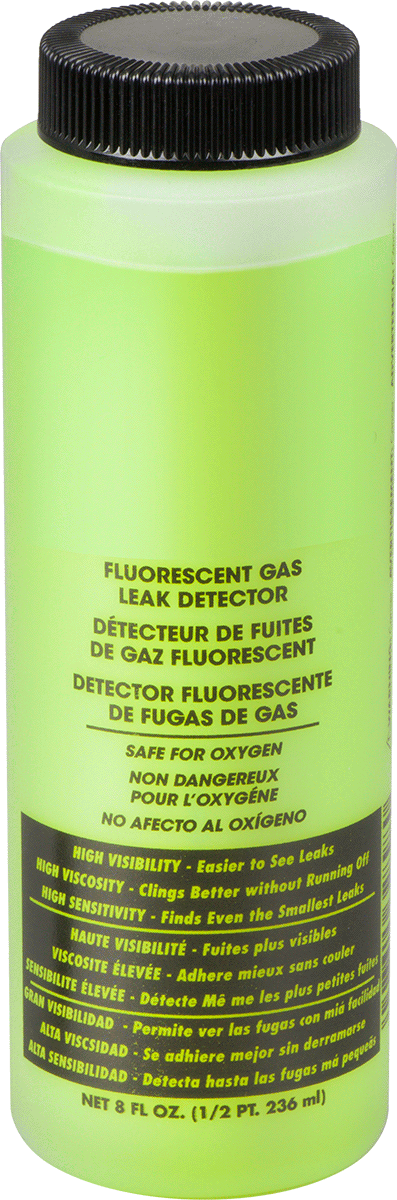 Quick-Spot Sıkıştırılmış Gaz Kaçak Dedektörü, Yüksek Görünürlük, 8 FL. oz Şişe — Sıkıştırılmış Gaz Sızıntısı, Uygulayıcı Başlıklı Şişe, K…